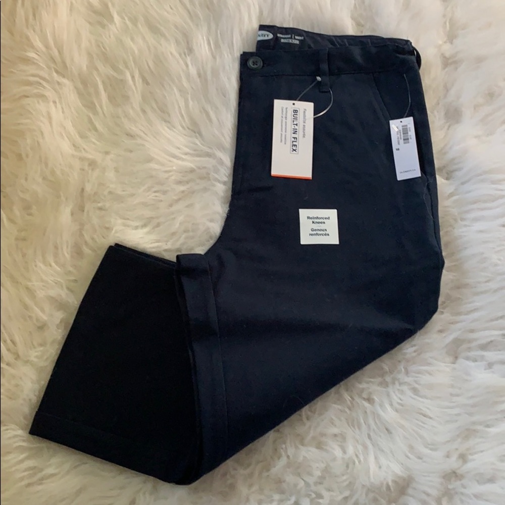 OLD NAVY Straight Built-In Flex Uniform Pants